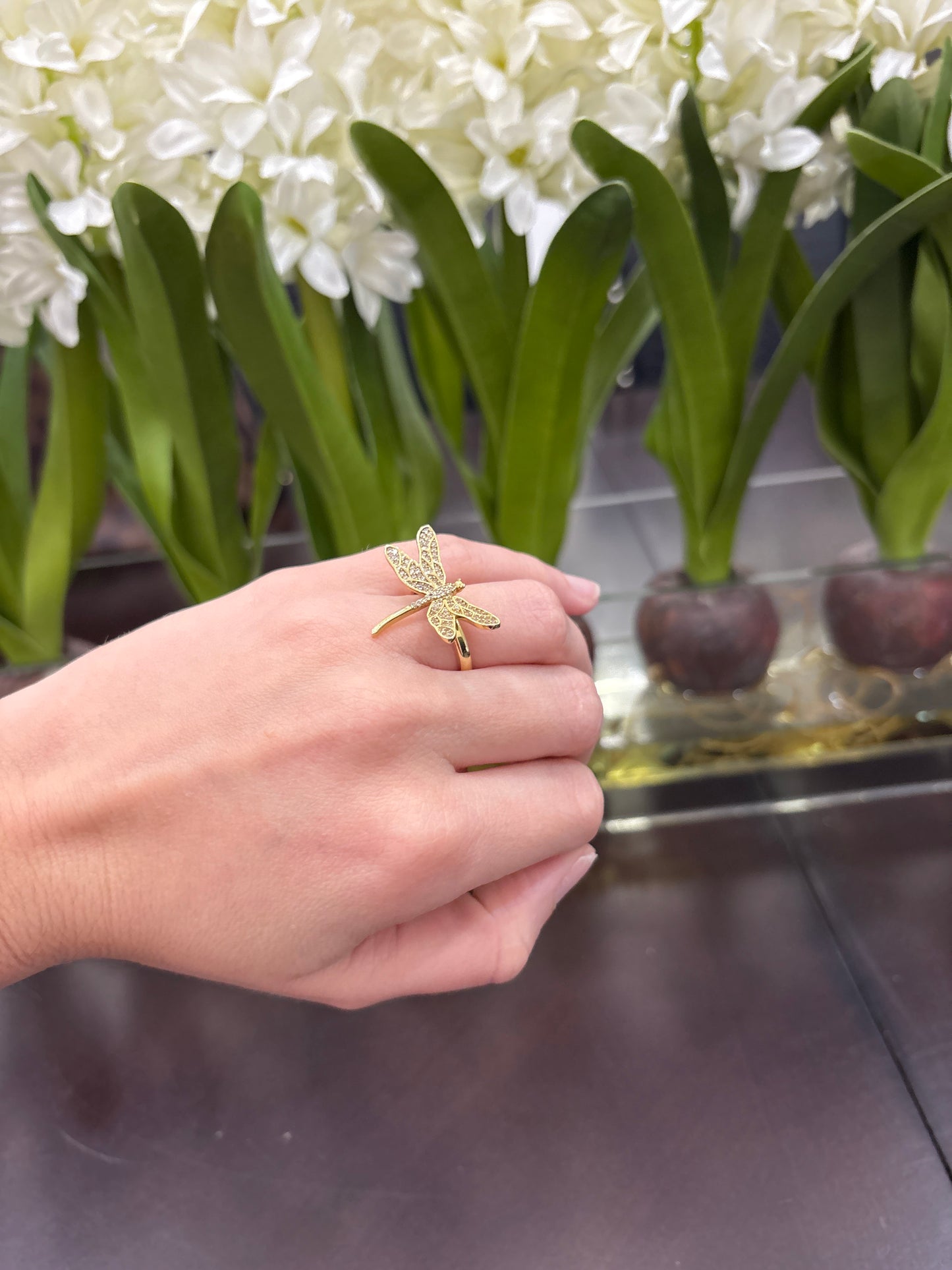 14K Butterfly Ring