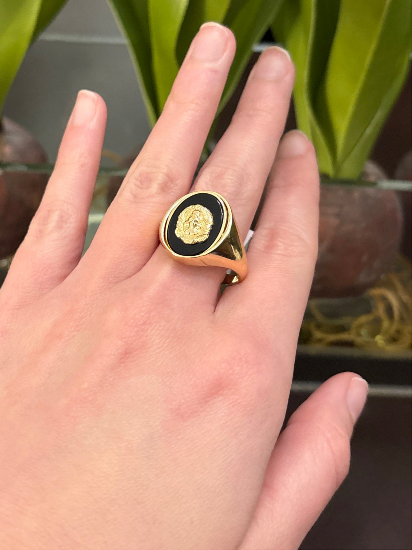 14K Lion Ring