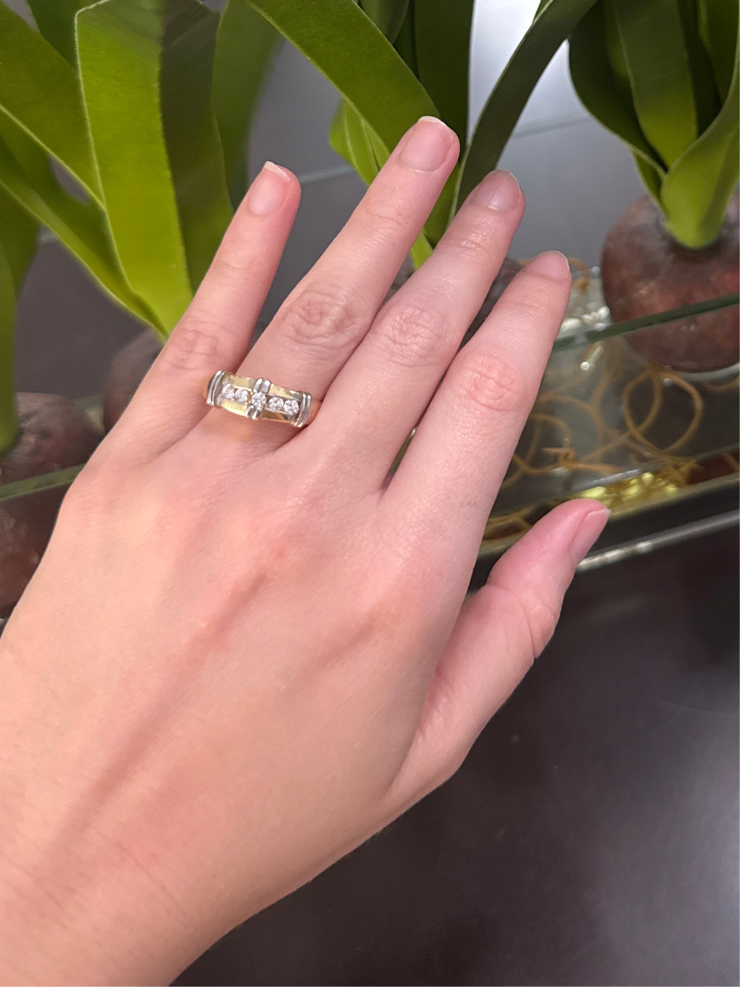 14K Trio Engagement Rings