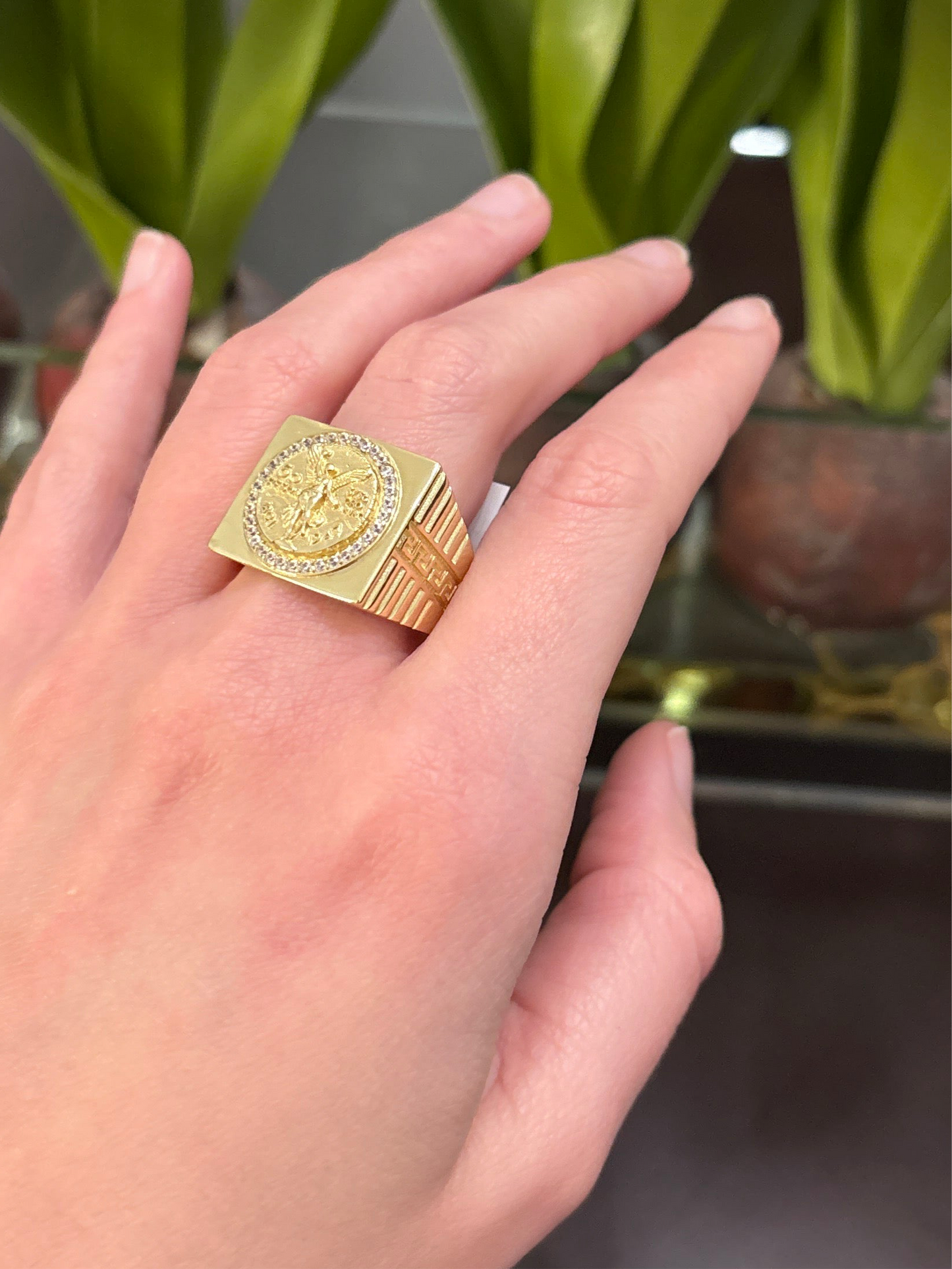 14K Centenario Ring