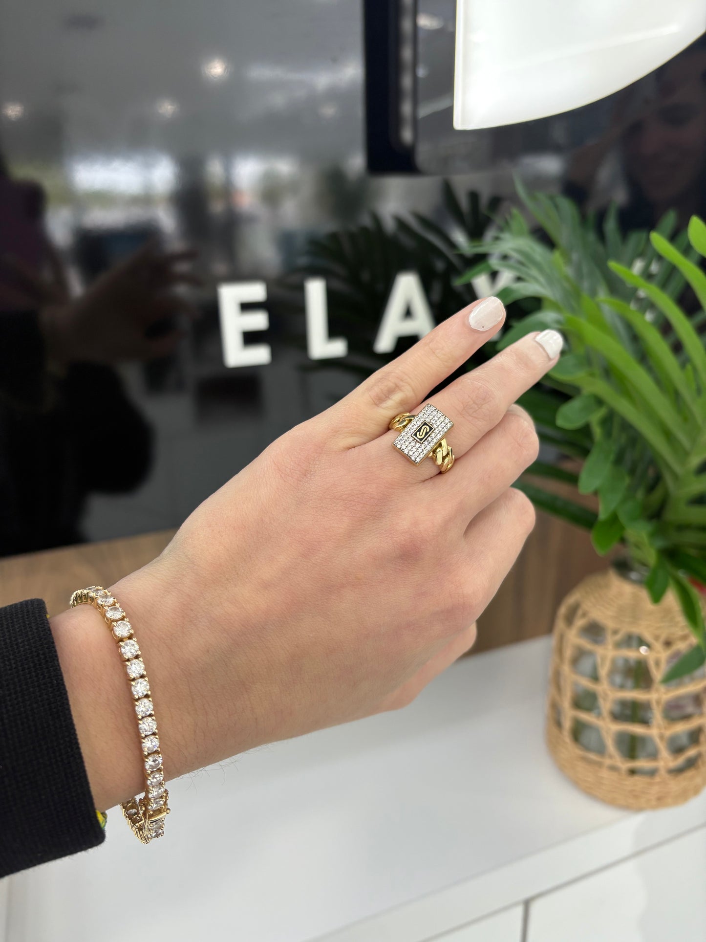 10K Monaco Ring
