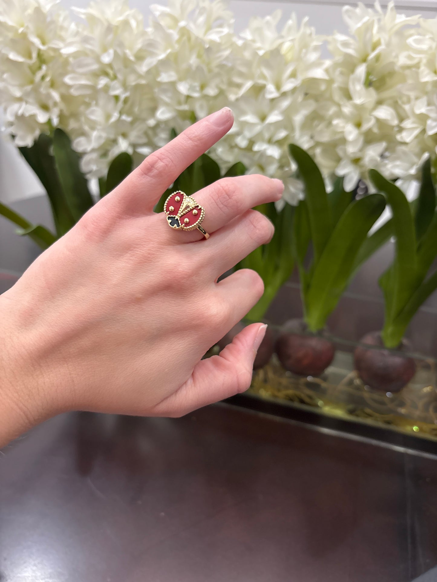 14K Butterfly Ring