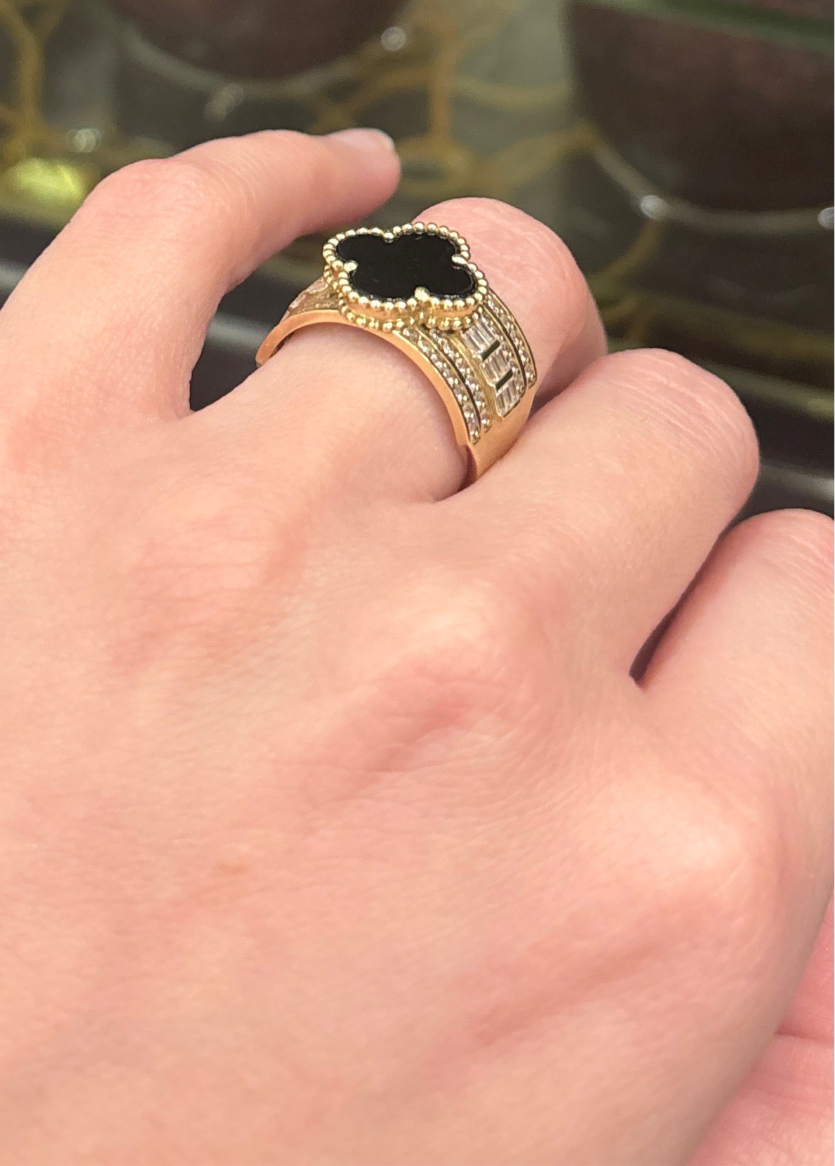 10K Flower Ring