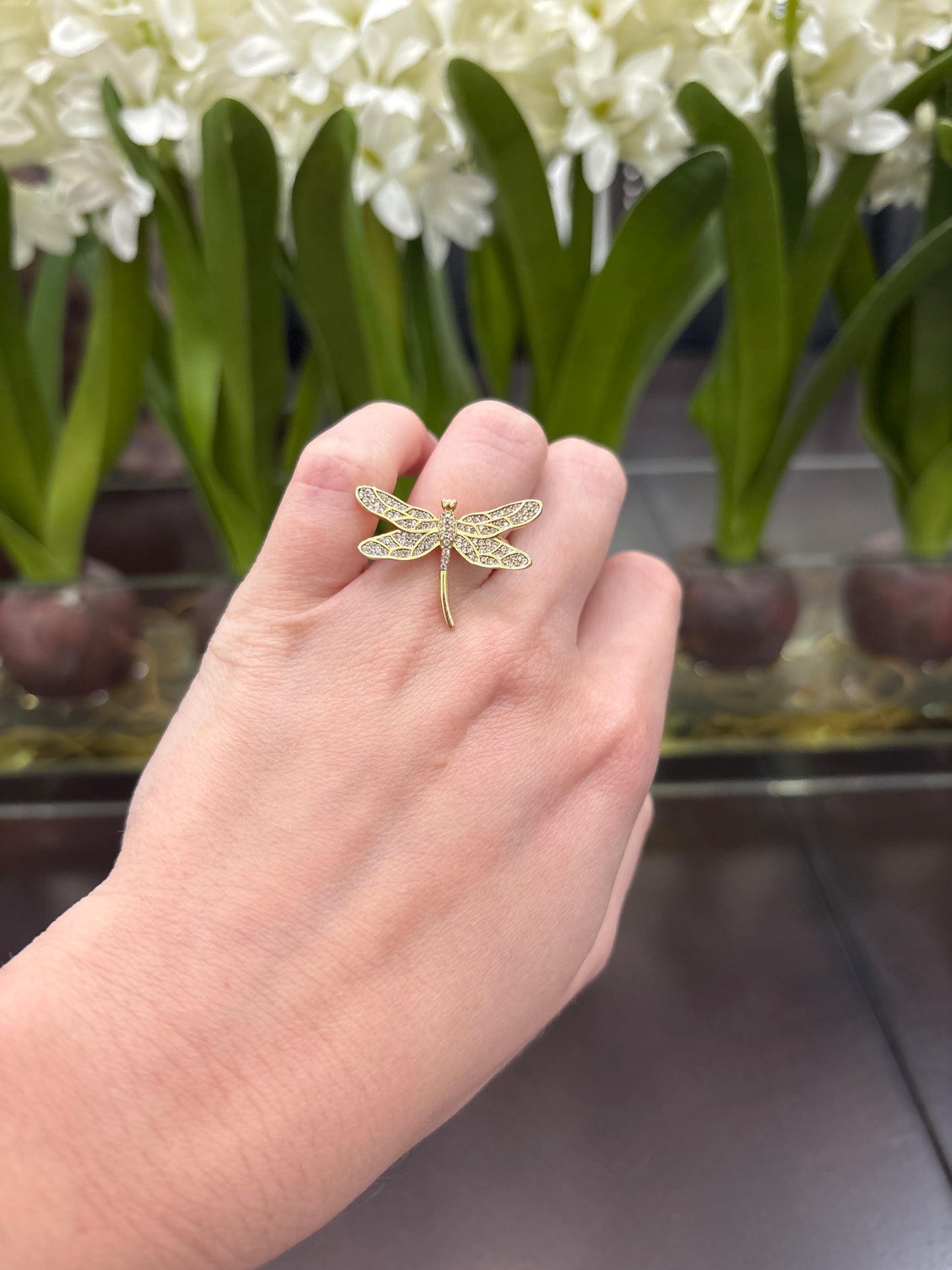 14K Butterfly Ring