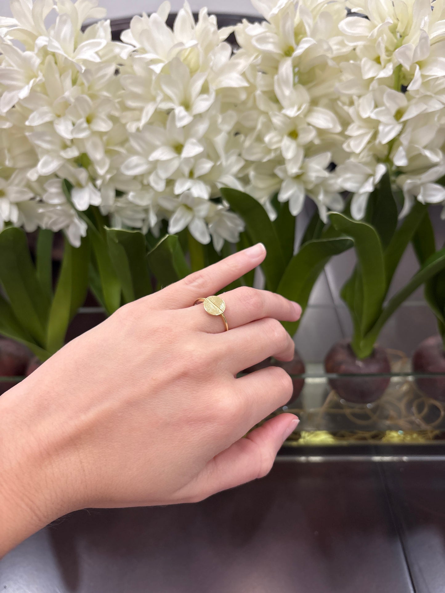 14K Circle Ring