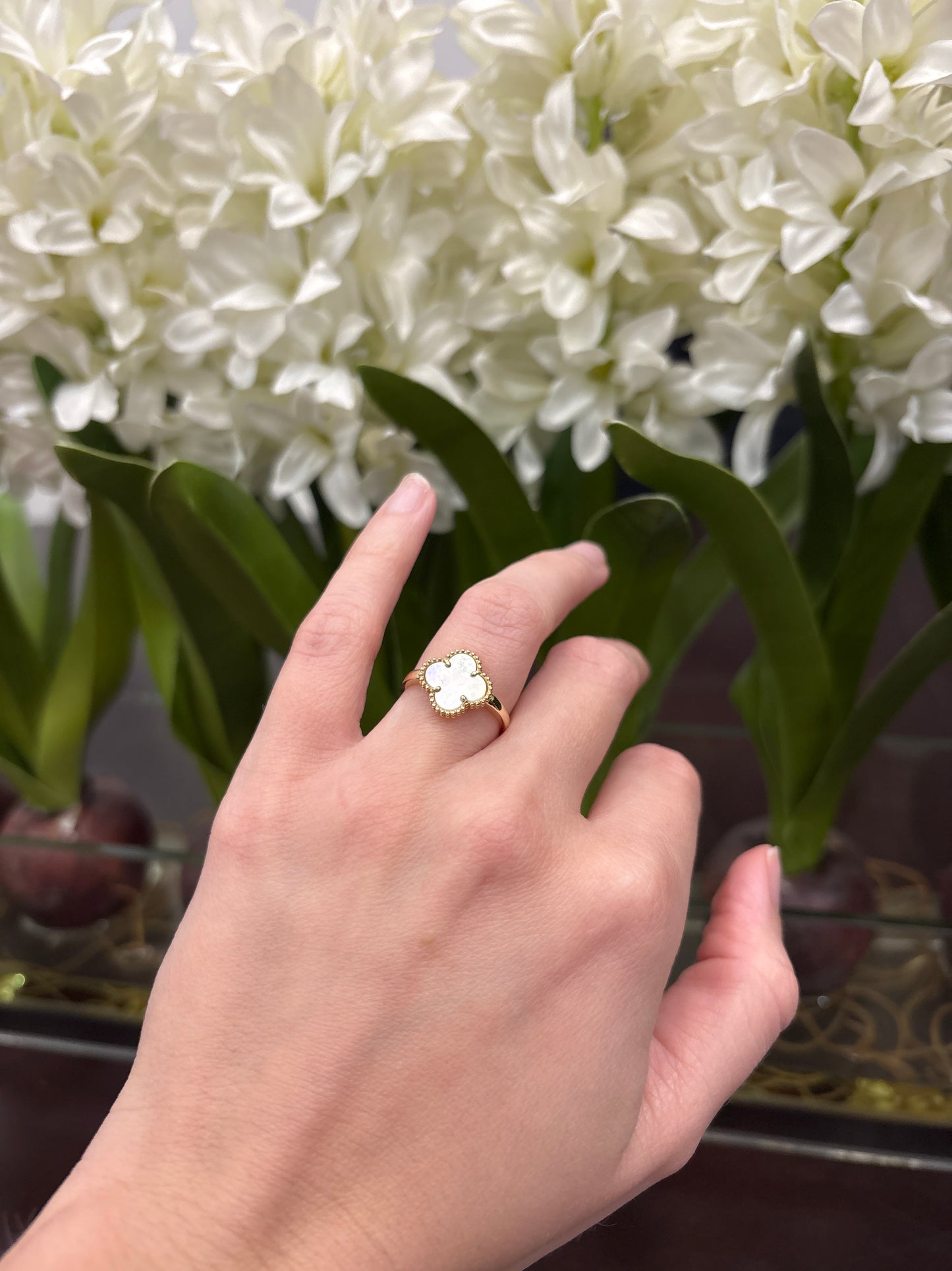 14K Flower Ring