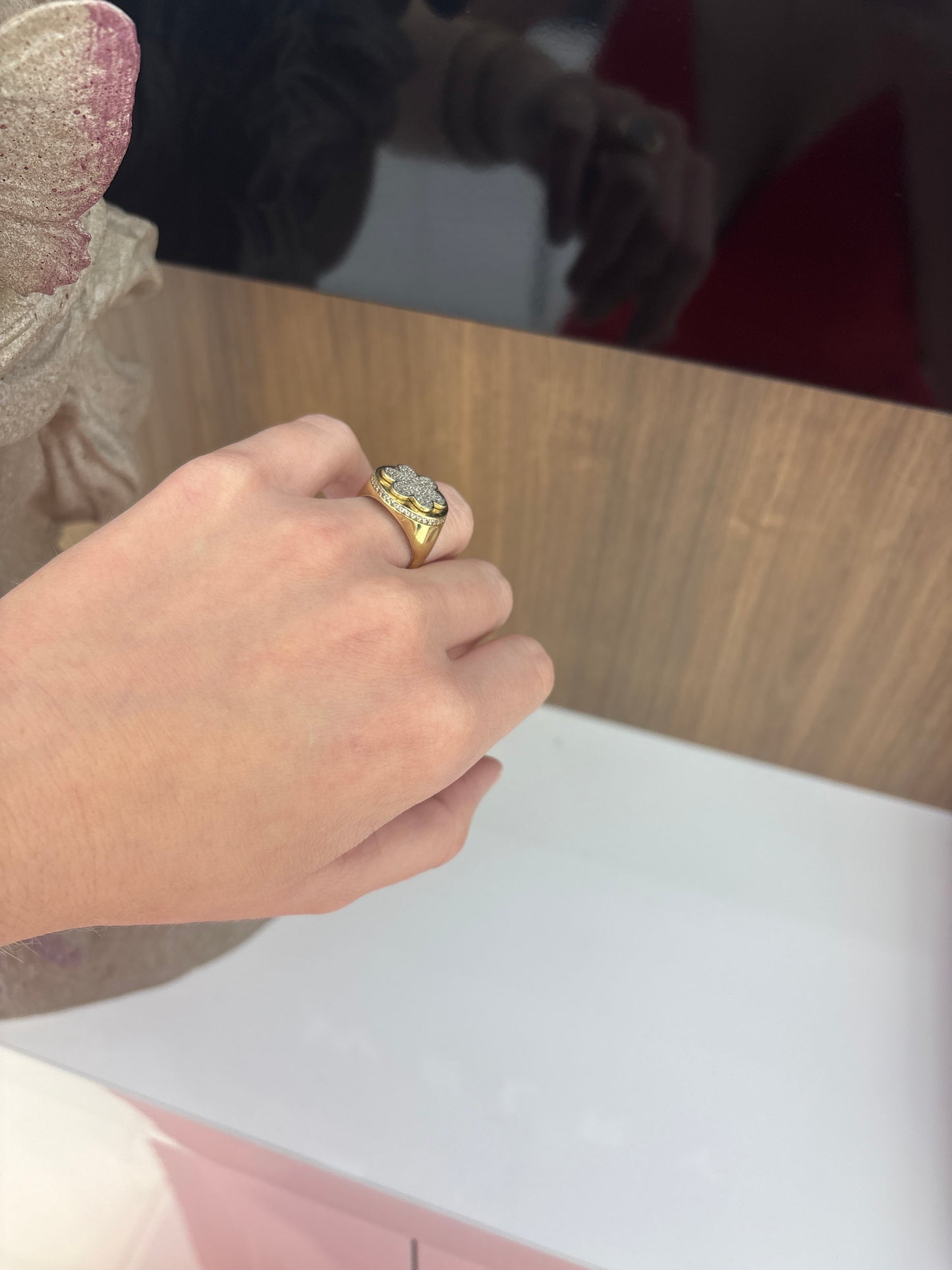 10K Flower Ring