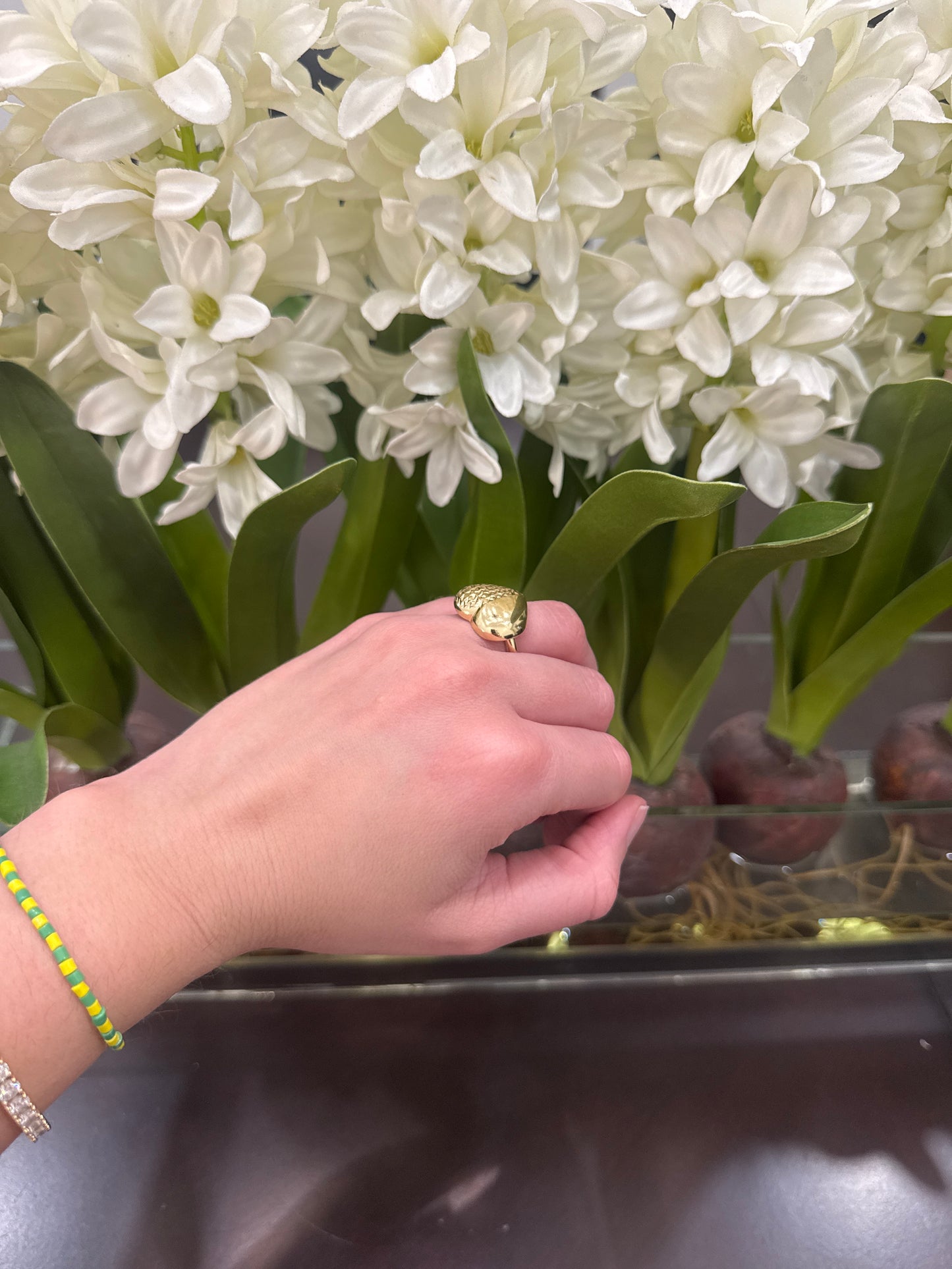 10K Heart Ring