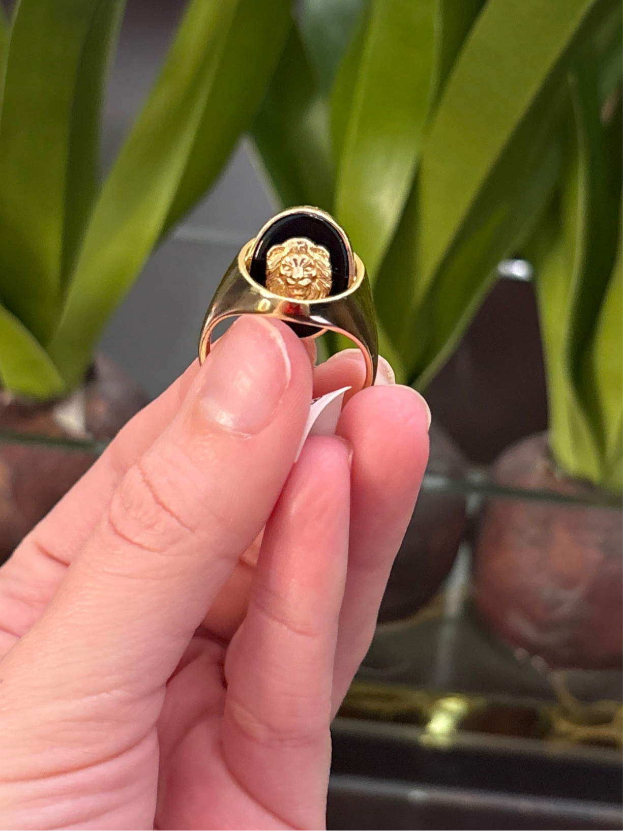 14K Lion Ring