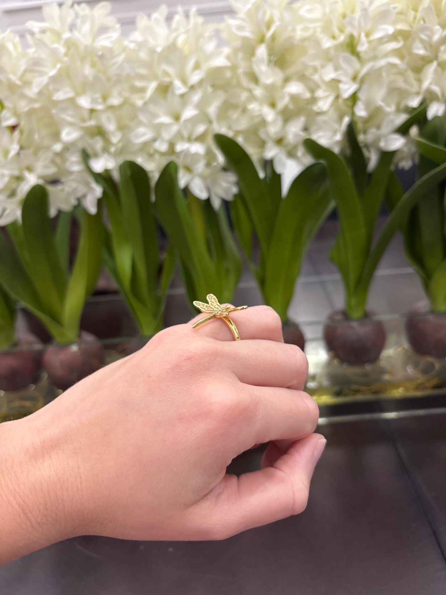 14K Butterfly Ring