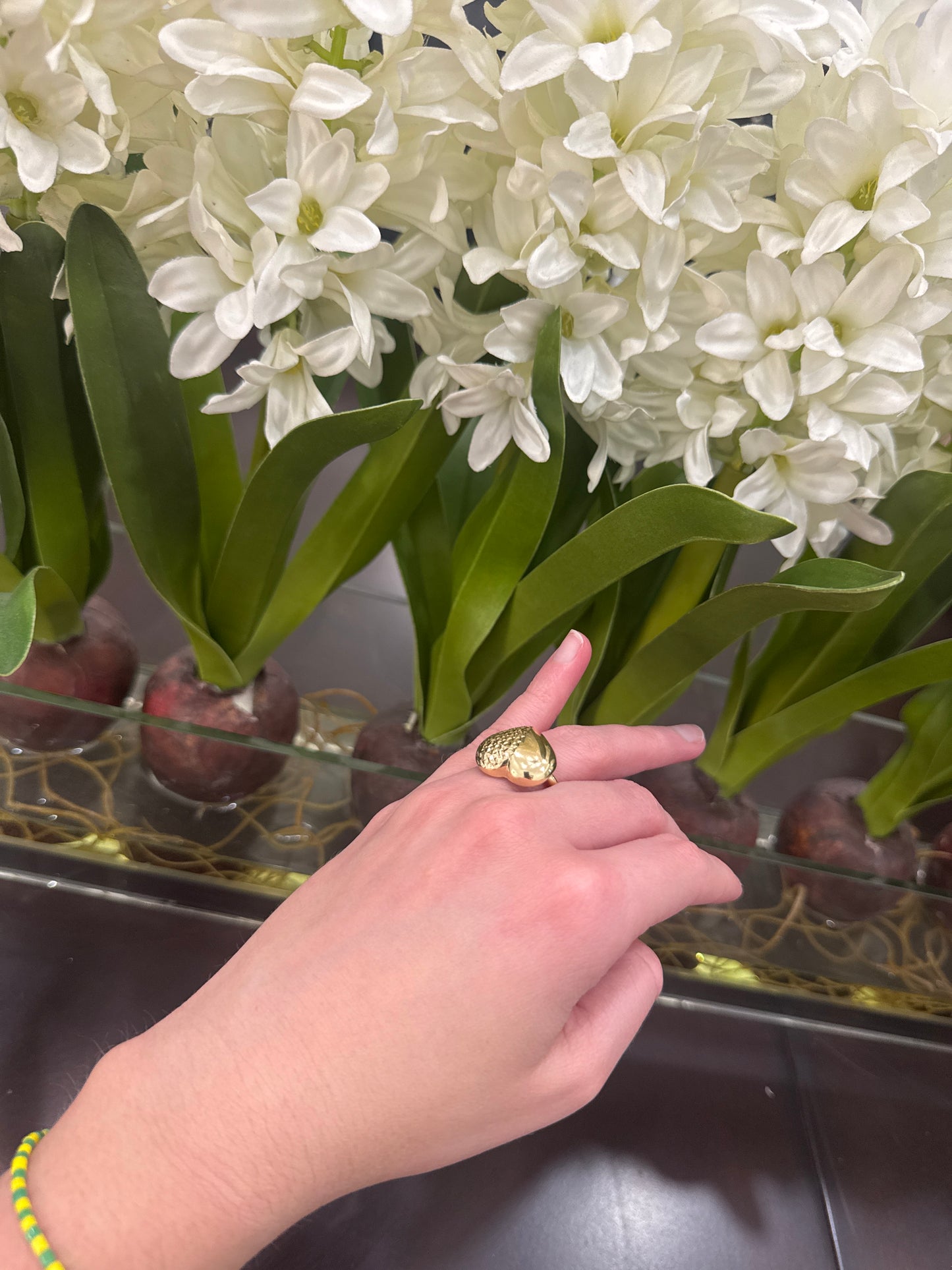 10K Heart Ring