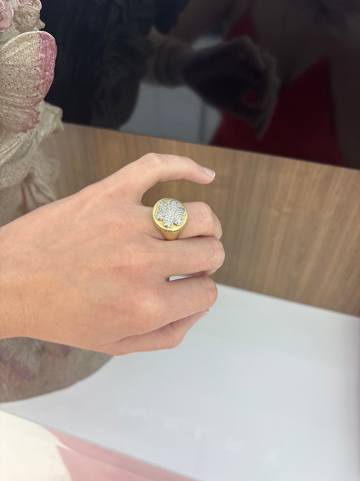 10K Flower Ring