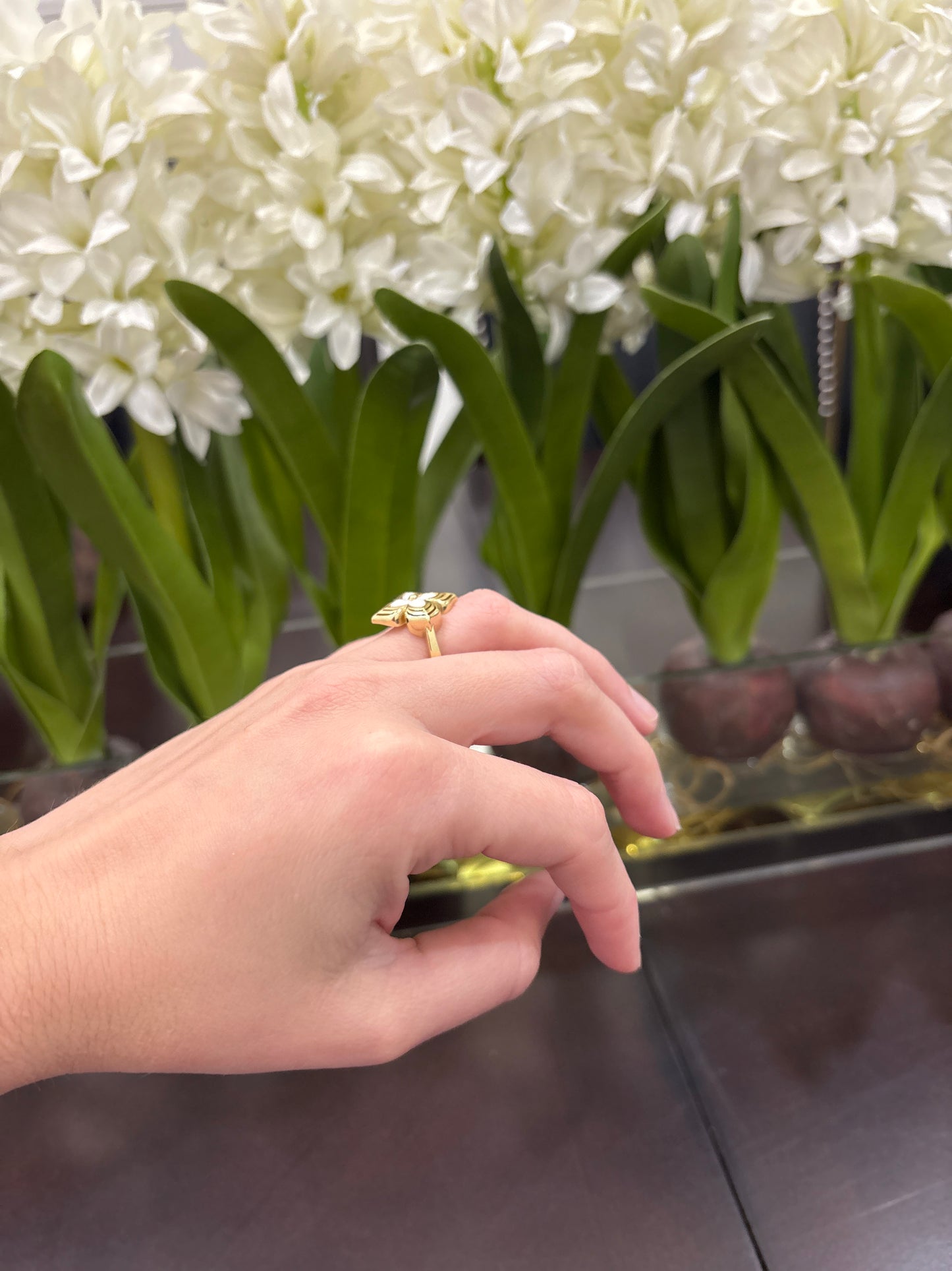 14K Flower Ring