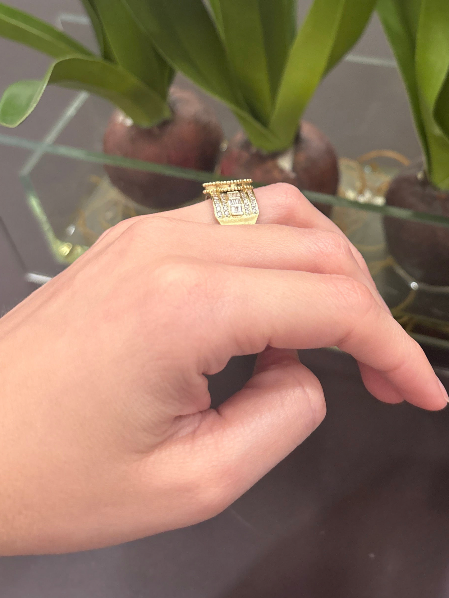 10K Flower Ring