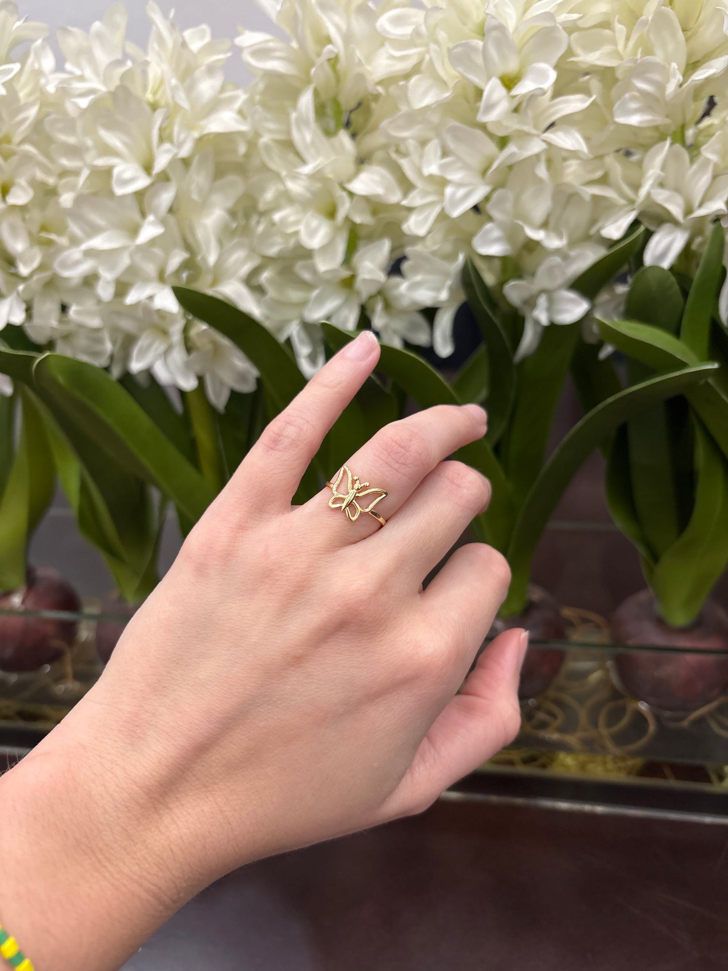 14K Butterfly Ring