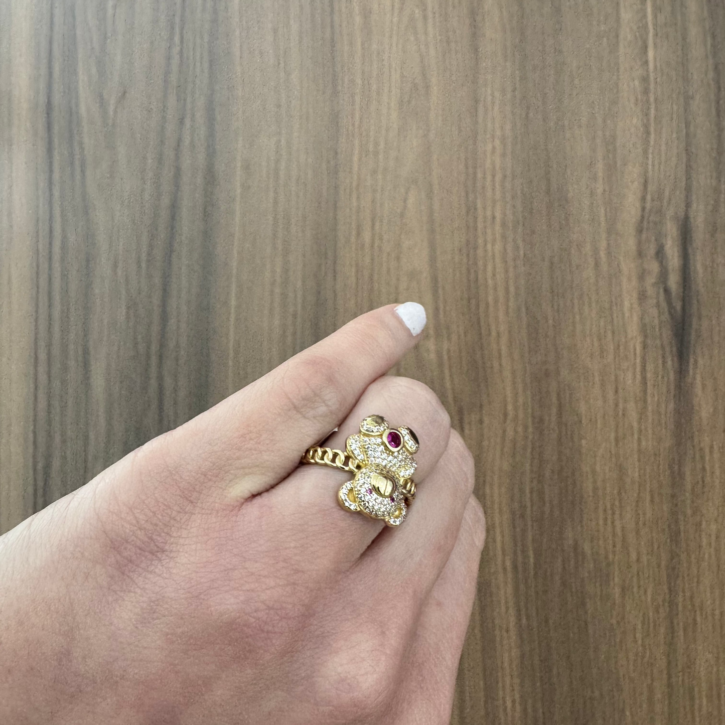 14K Bear Ring