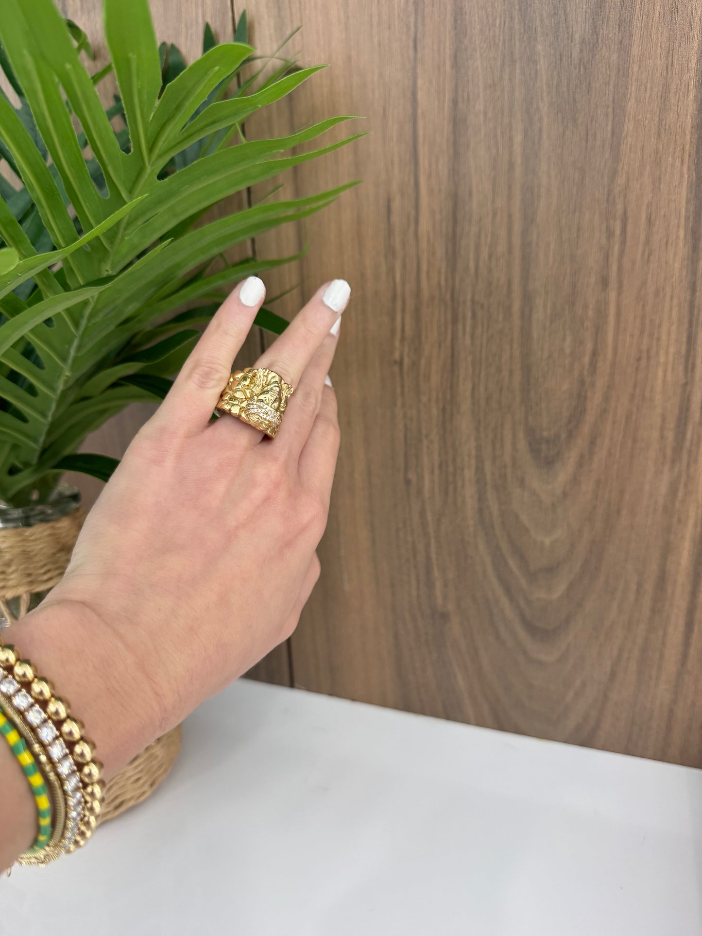 14K Jesus Ring