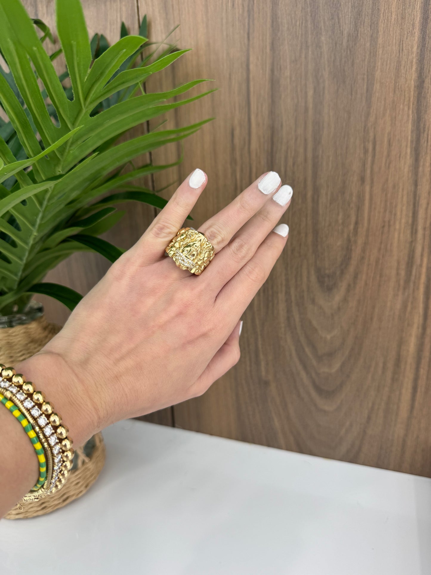 14K Jesus Ring