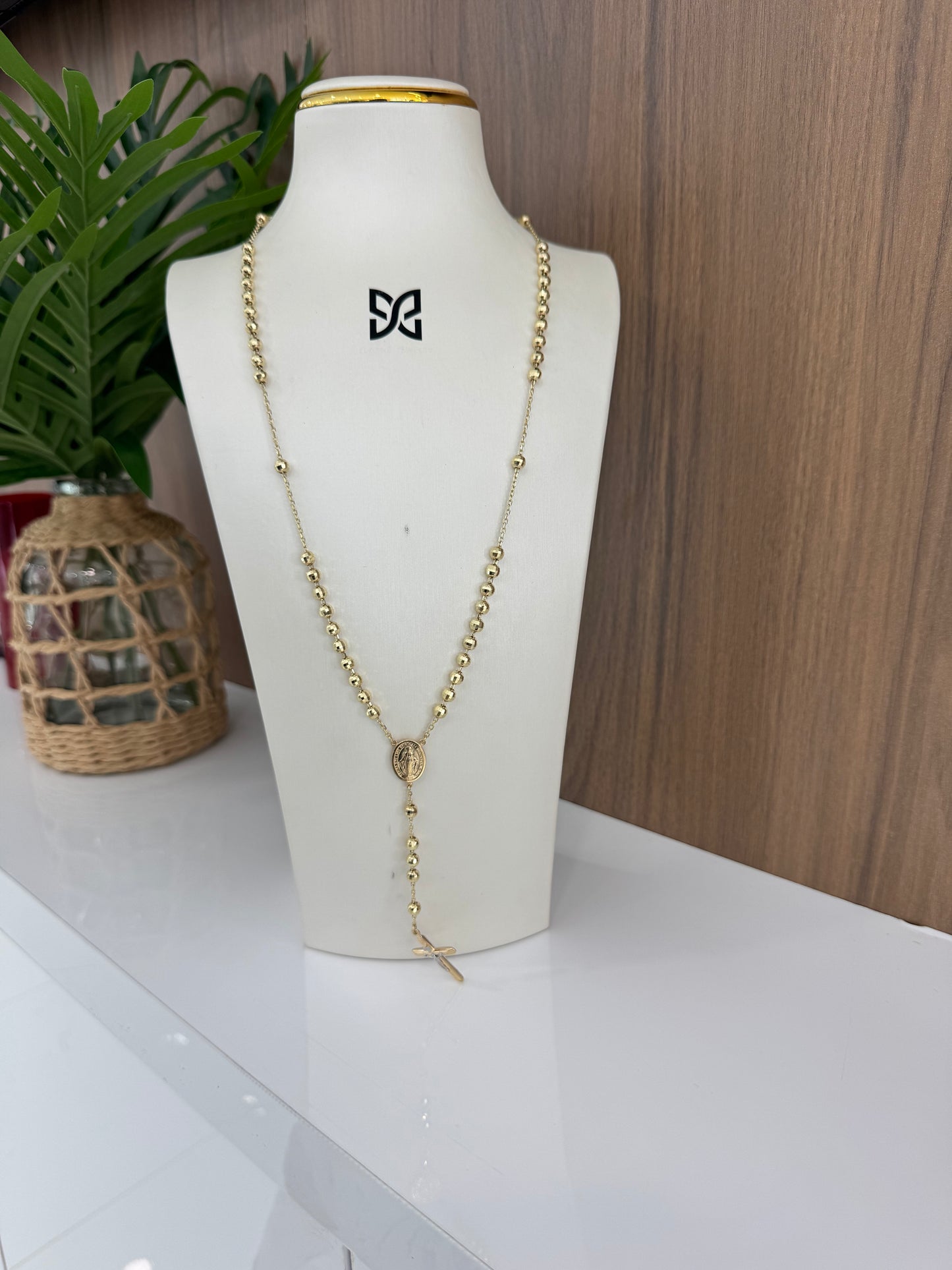 10K Rosario Necklace