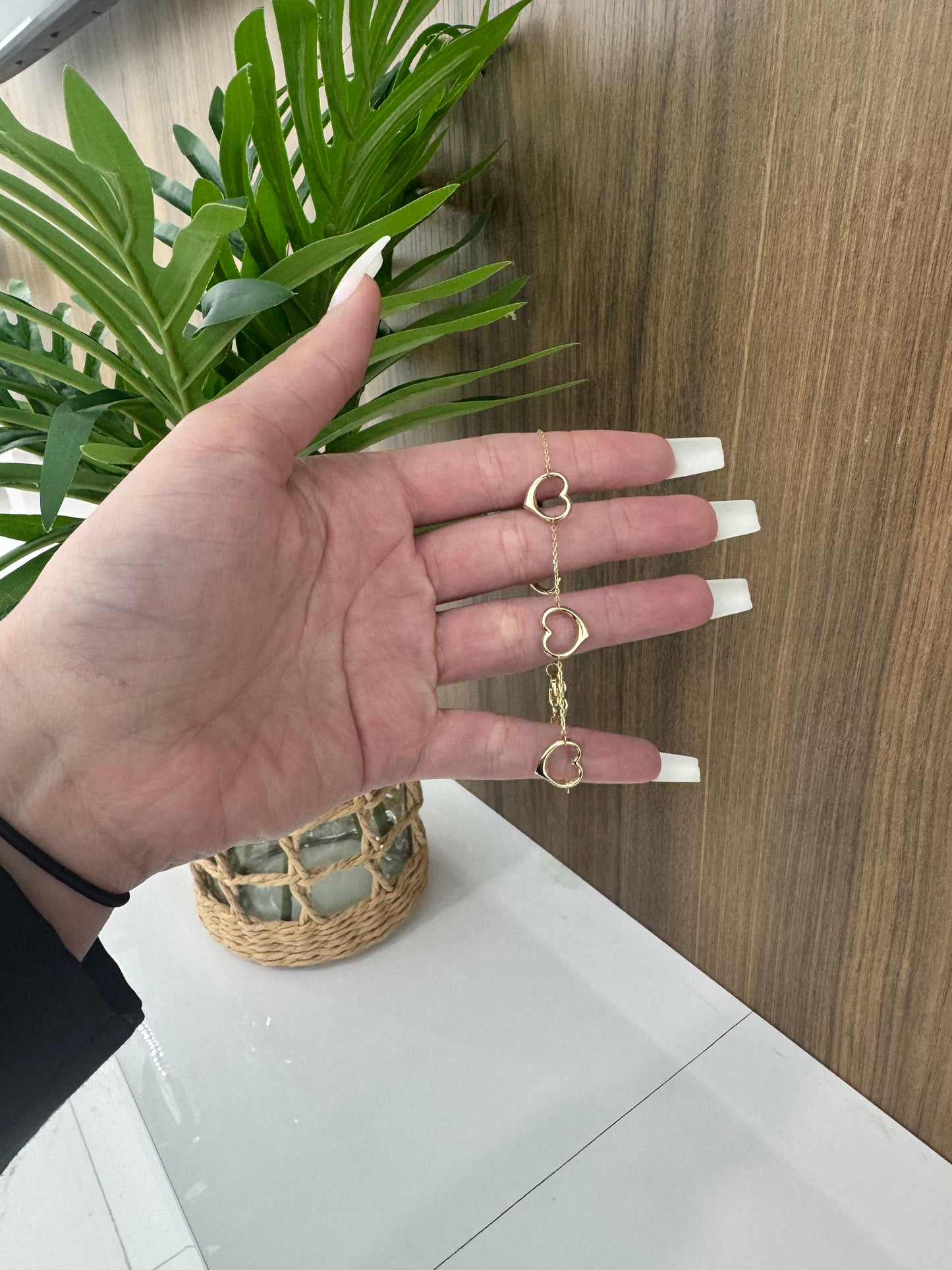 10 Karat 5 Heart bracelet