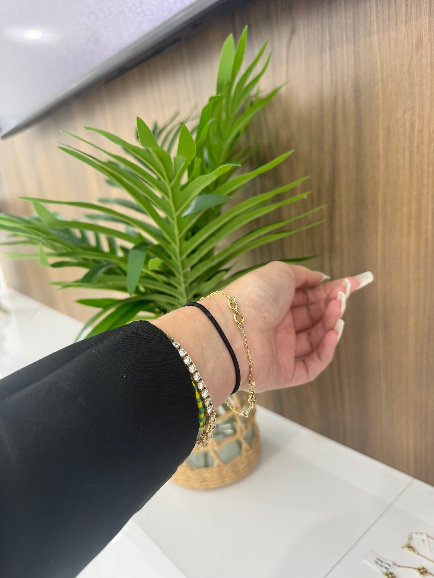 10K karat 3 Infinity Bracelet