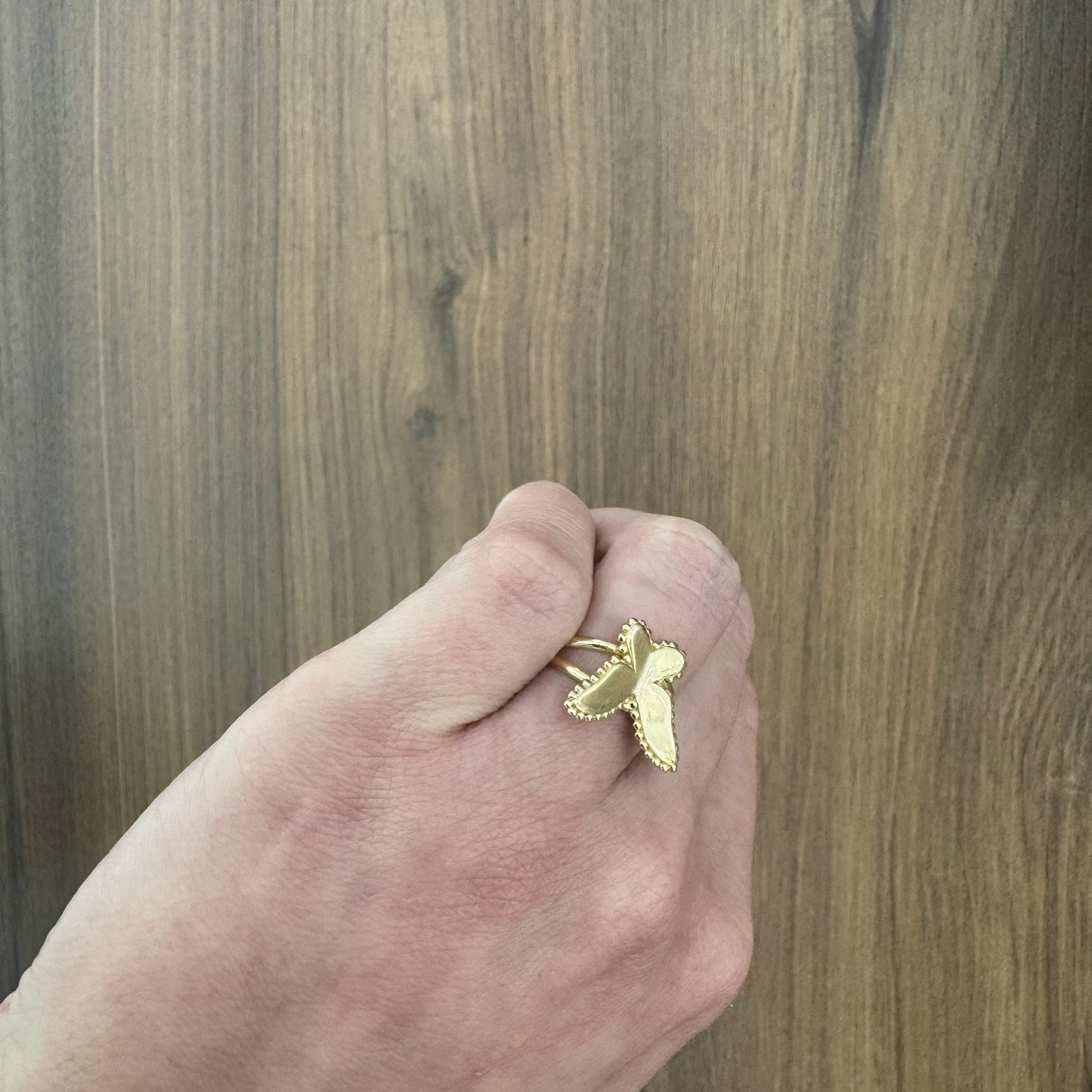 14K Butterfly Ring
