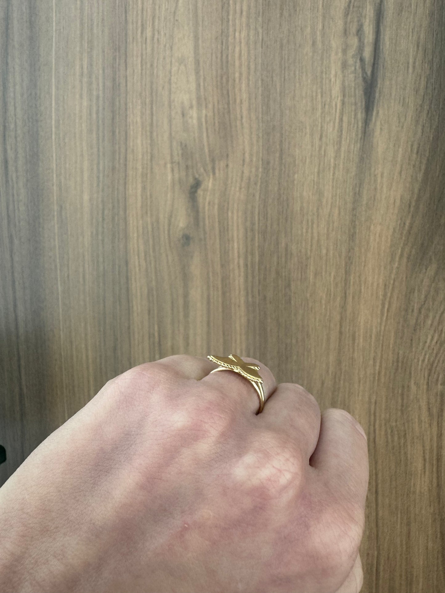 14K Butterfly Ring