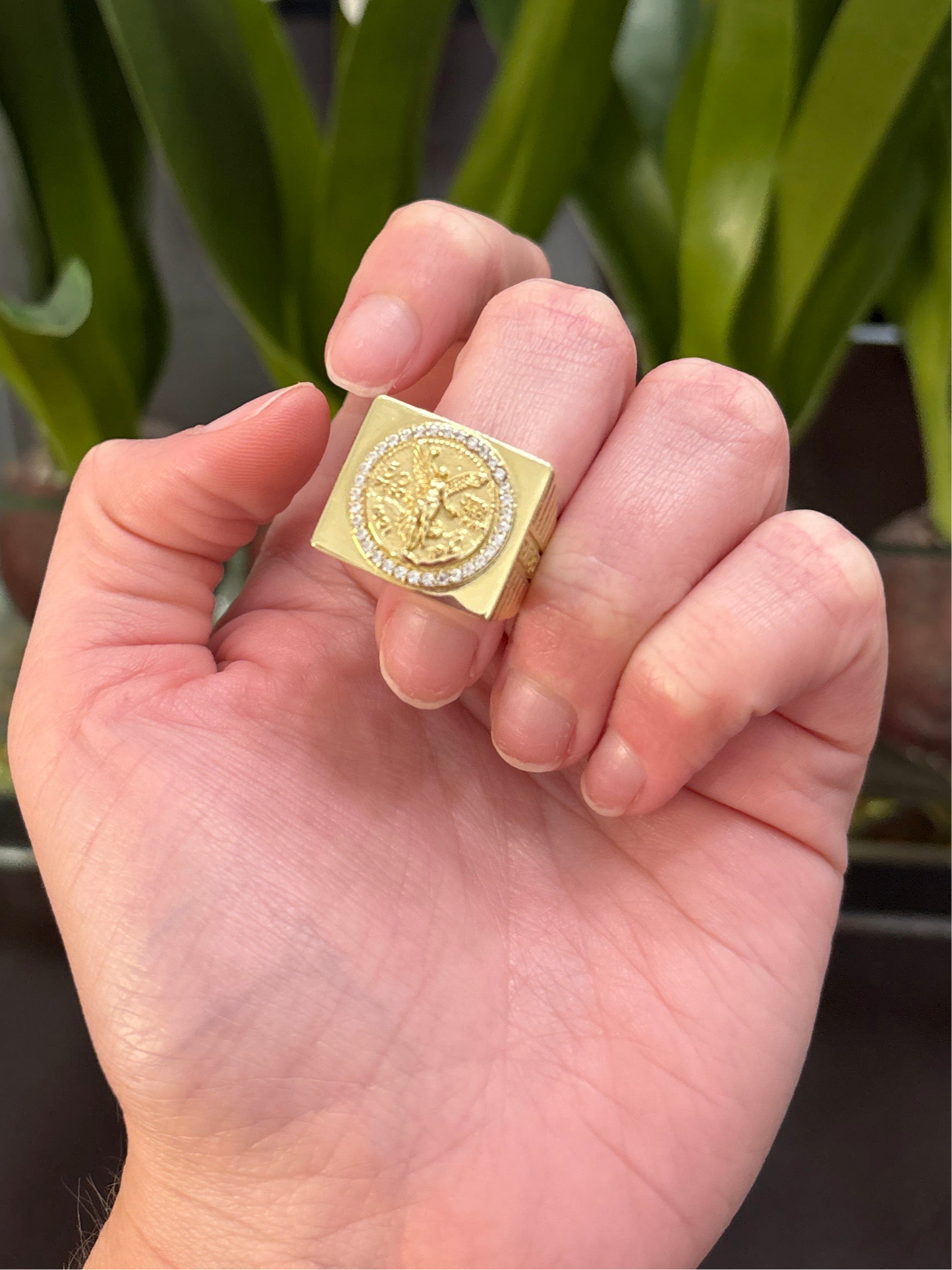 14K Centenario Ring
