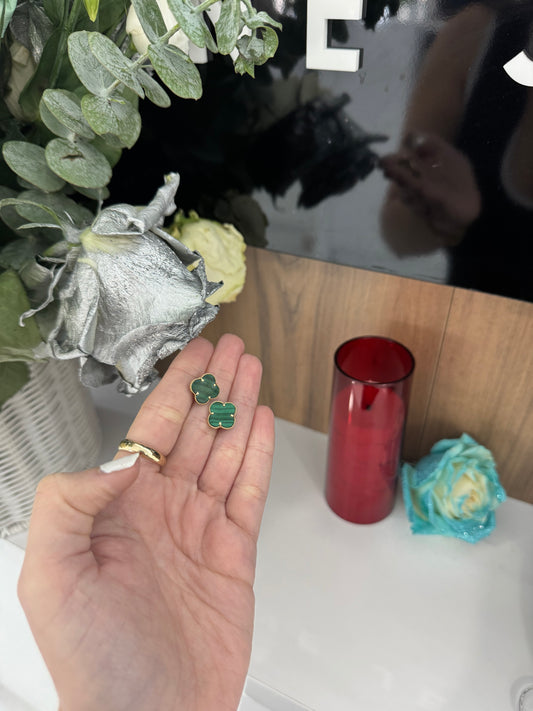 10K Green Earring