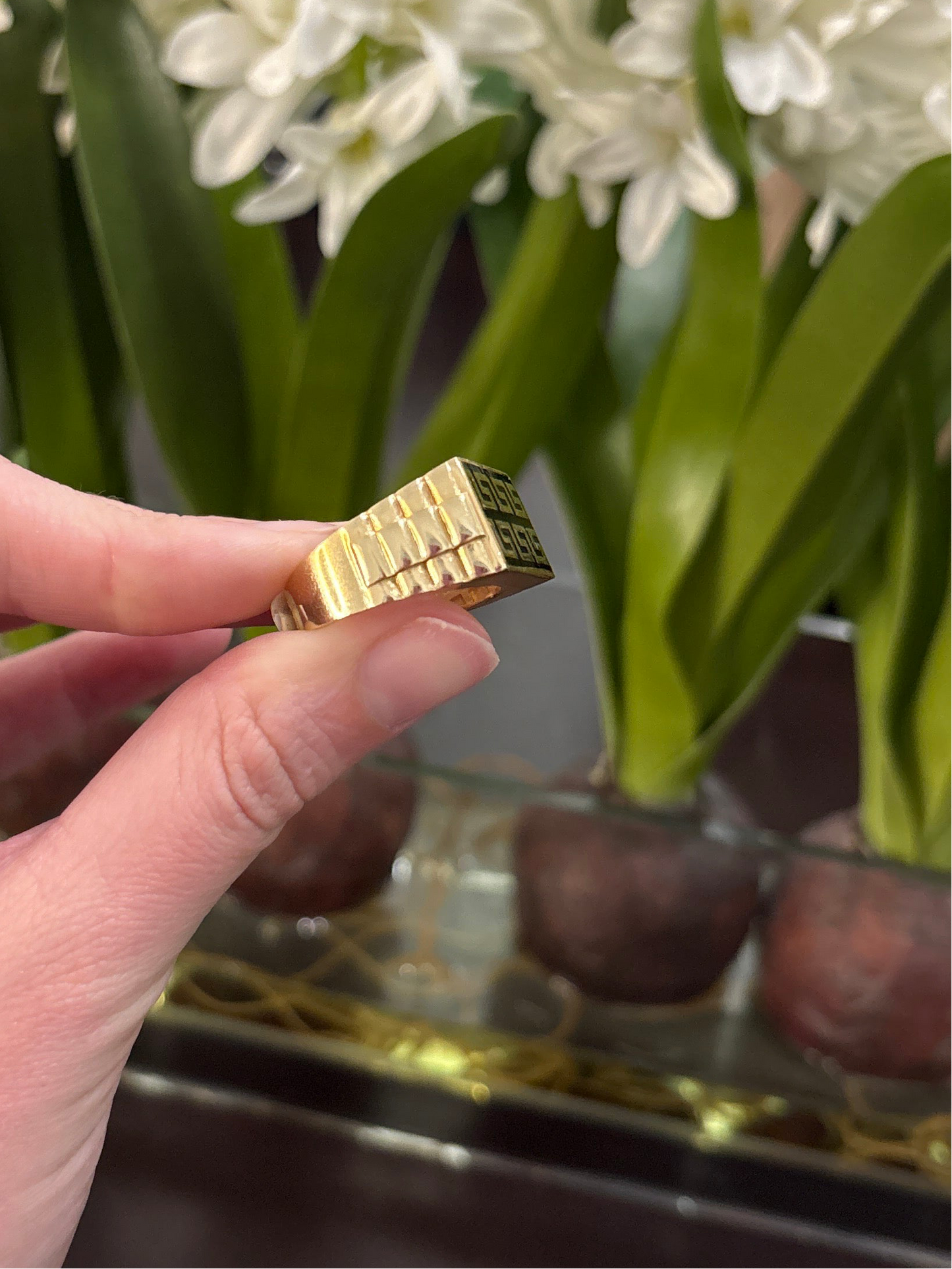 14K Greek Cut Ring