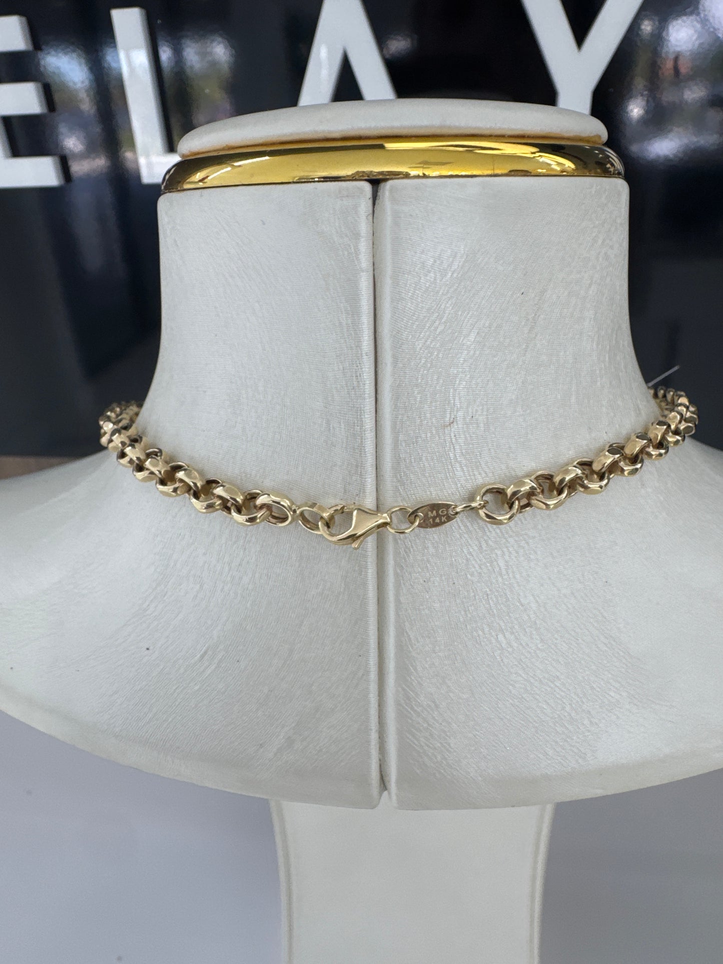 14K Rolo Necklace