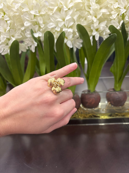 14K Flower Ring