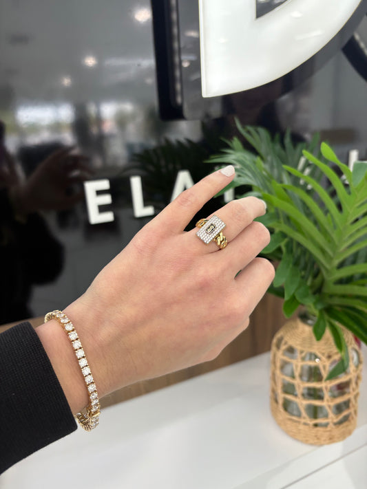 10K Monaco Ring