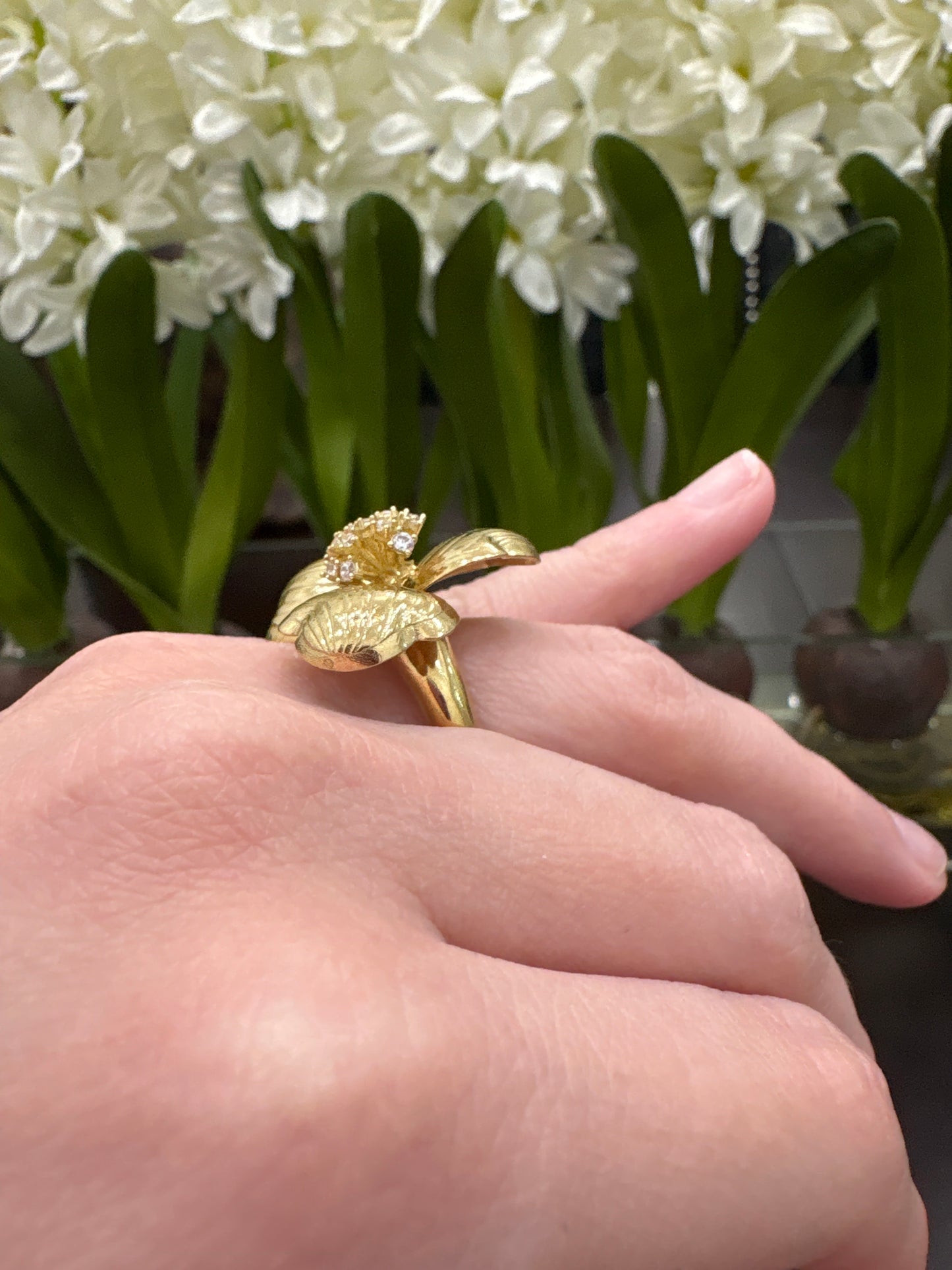 14K Flower Ring