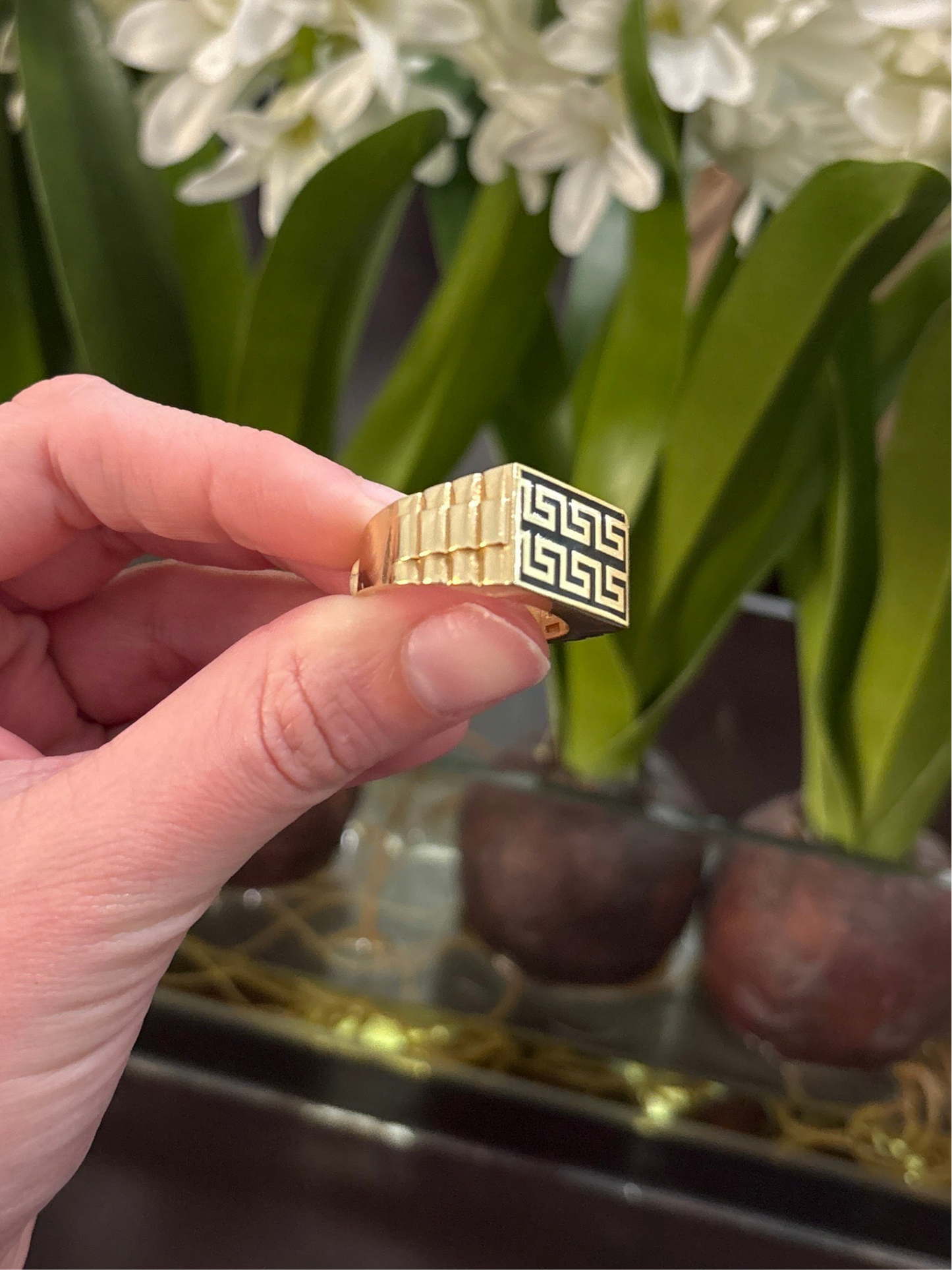 14K Greek Cut Ring