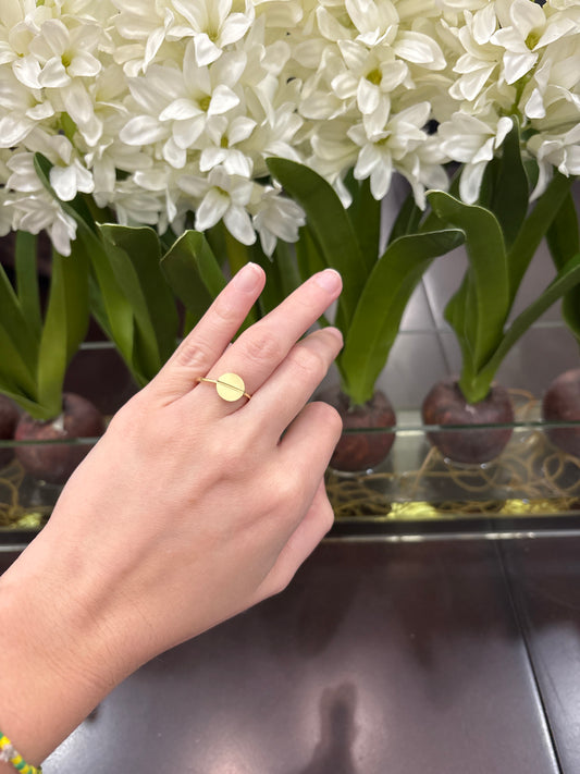 14K Circle Ring