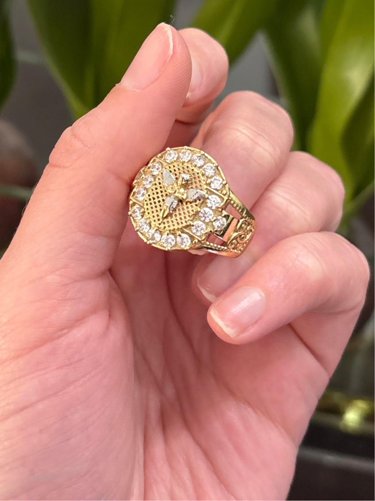 14K Angel Ring