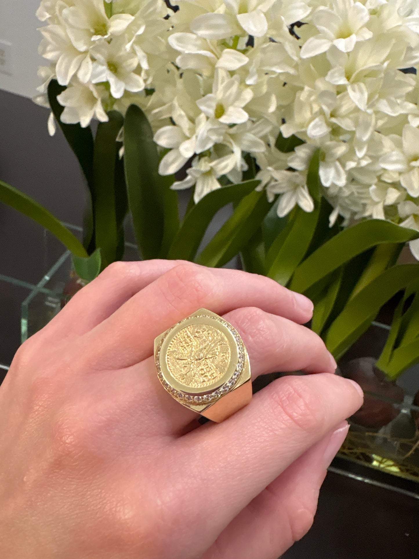 14K Centenario Ring