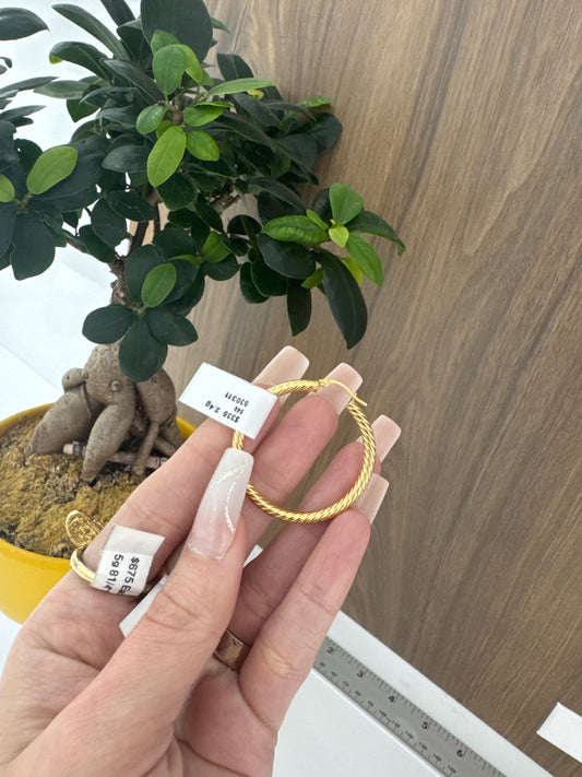 14K Argollas Mediana