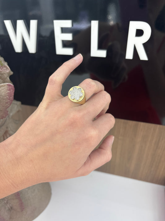 10K Flower Ring