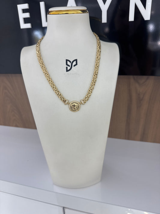 14K Medusa Necklace