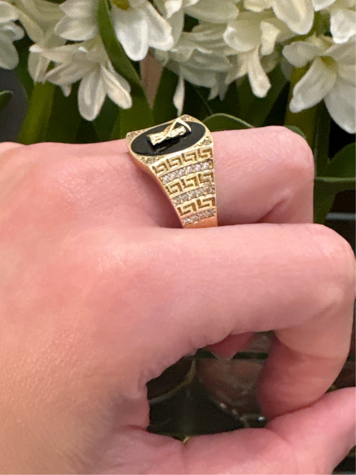 14K Santa Muerte Ring
