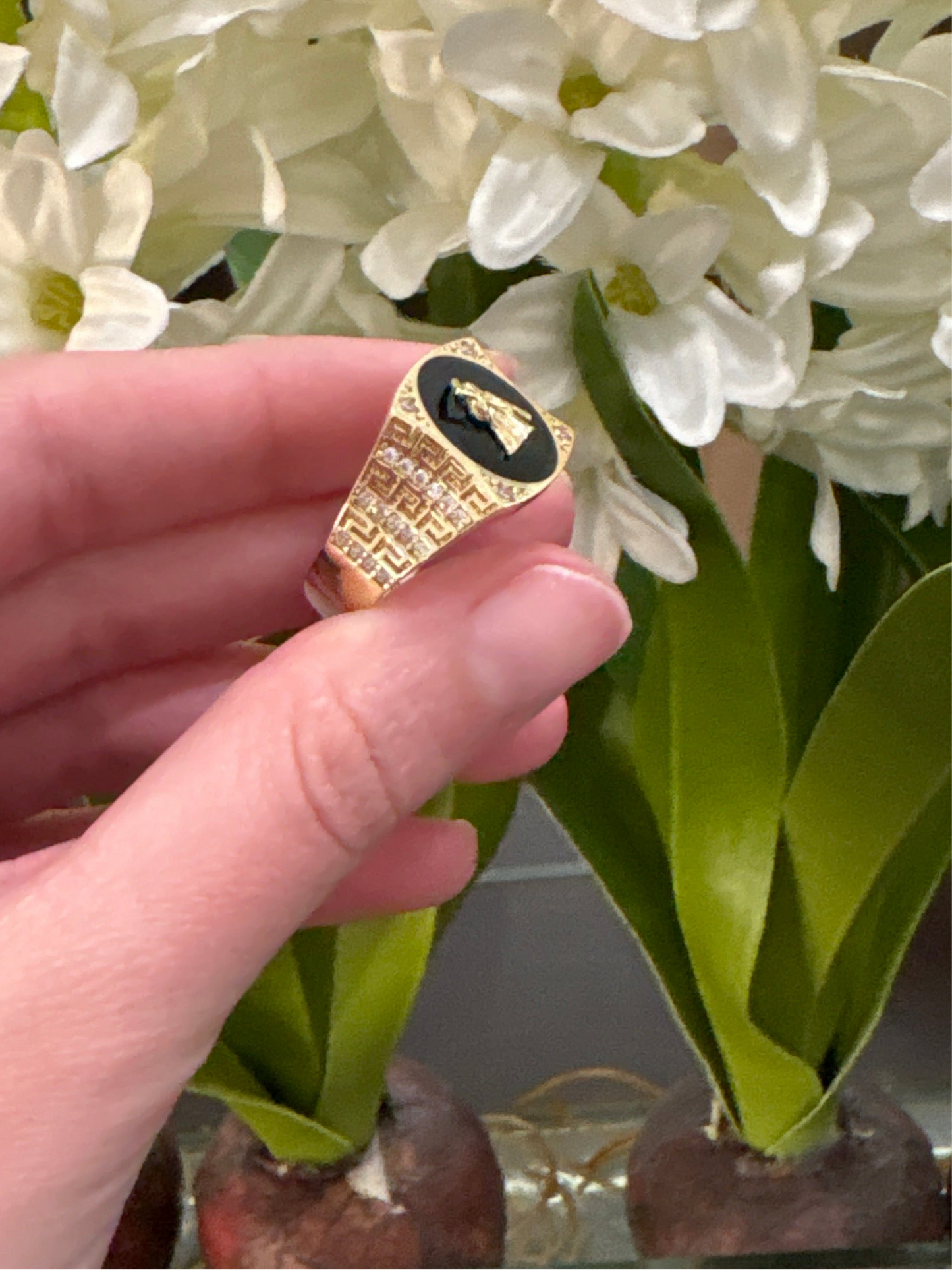 14K Santa Muerte Ring