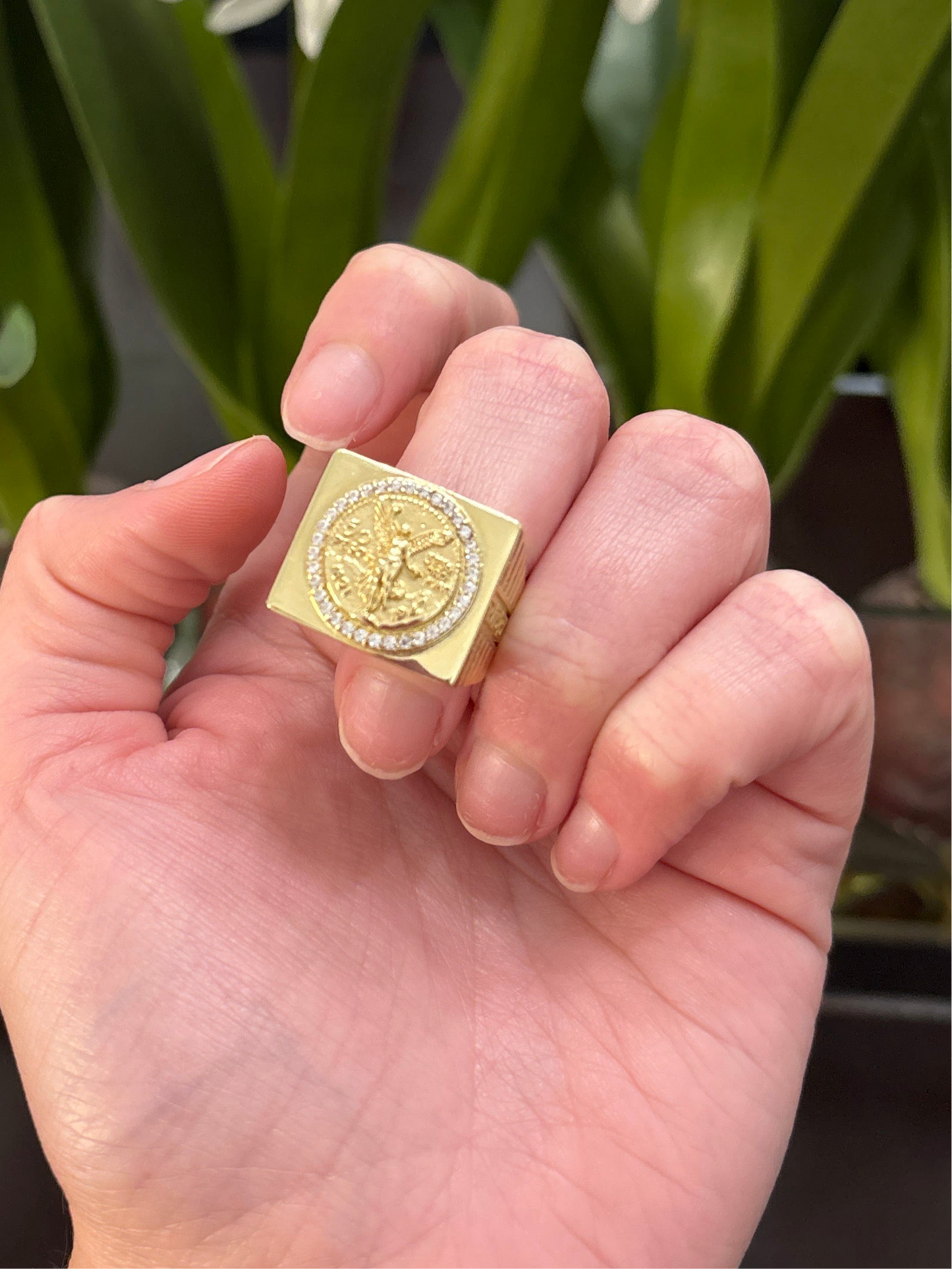 14K Centenario Ring