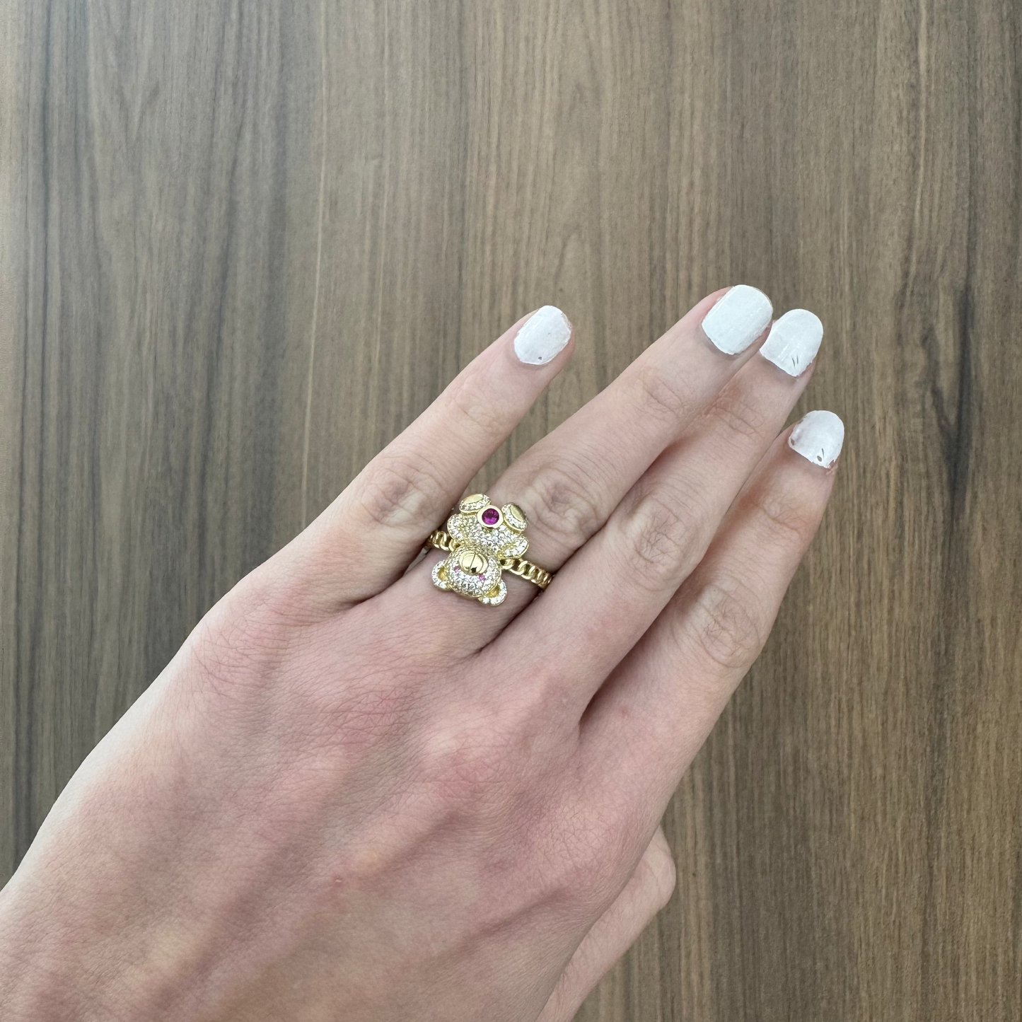 14K Bear Ring