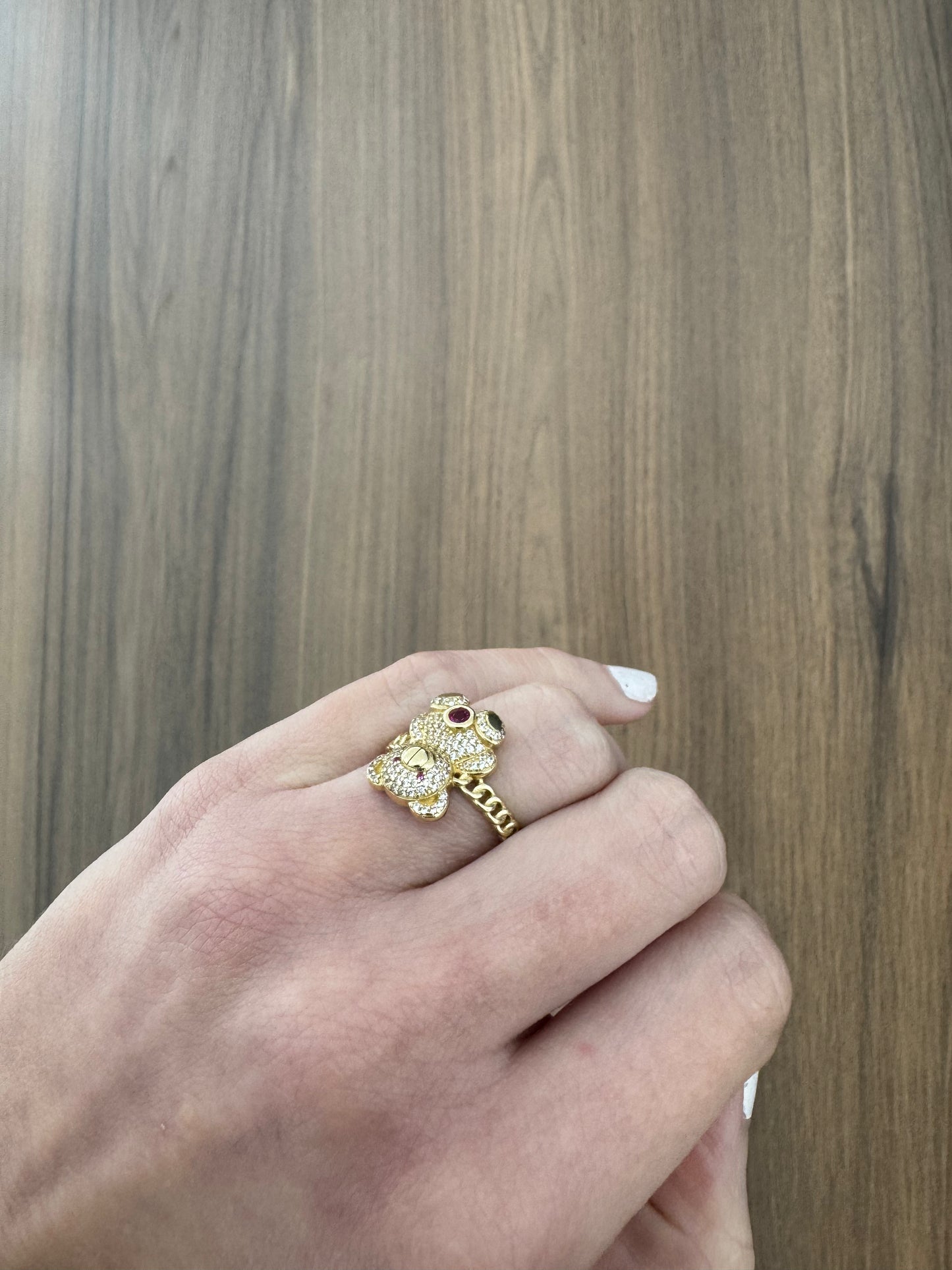 14K Bear Ring