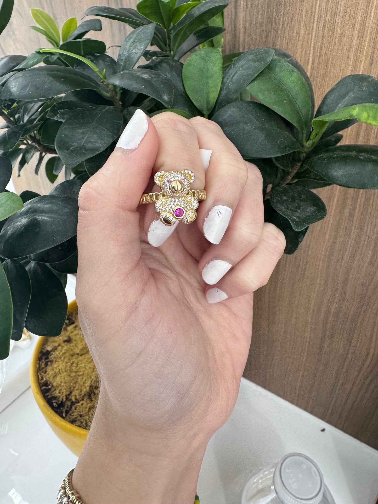 14K Bear Ring