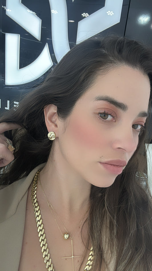 10K Omega Earring