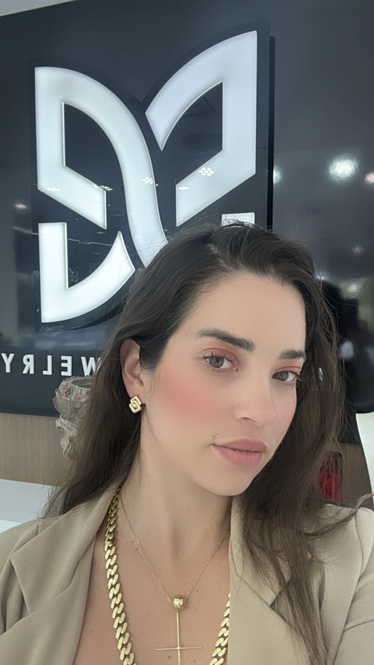 10K Omega Earring