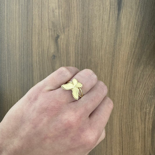 14K Butterfly Ring
